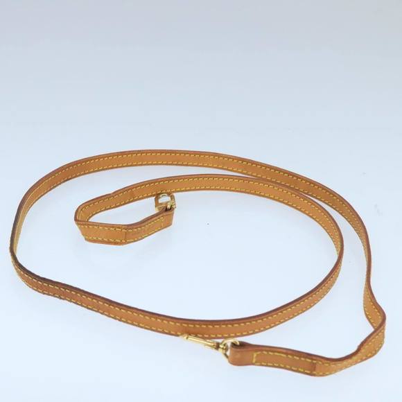LOUIS VUITTON Shoulder Strap Leather 46.9"" Beige LV Auth ar12885 - Picture 4 of 8